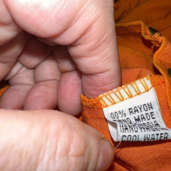TIERED orange sundress, S - Picture 6 of 8